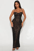 Vestido longo de renda Amor